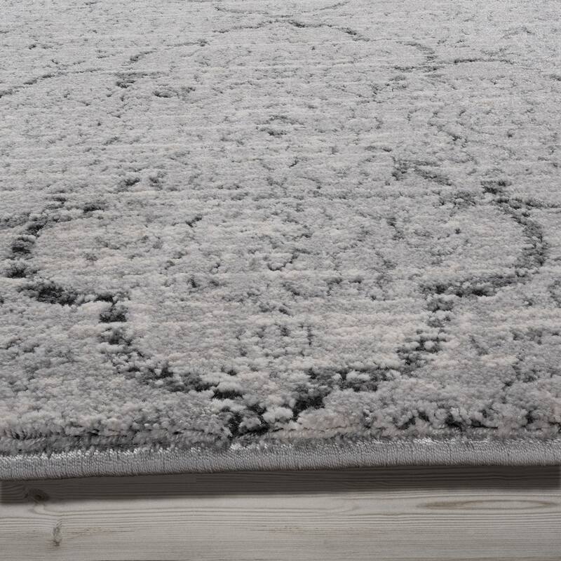 Ethan Varna Gray Area Rug (5'3" x 7') by Gertmenian On Sale Bed